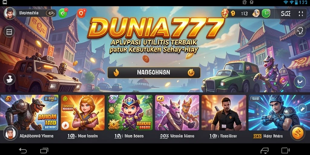 Tampilan intuitif DUNIA777 yang memudahkan pengguna.