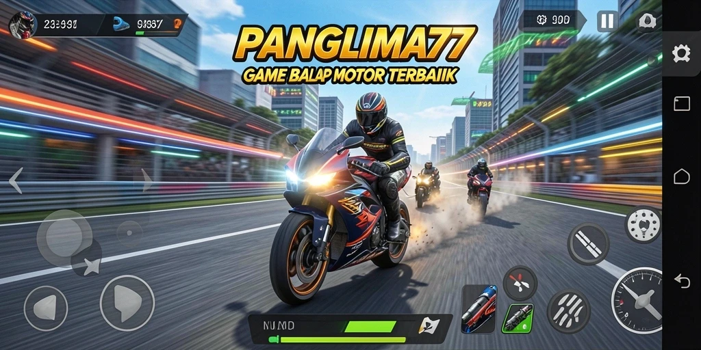 Gameplay seru dengan grafik balap motor yang menawan.